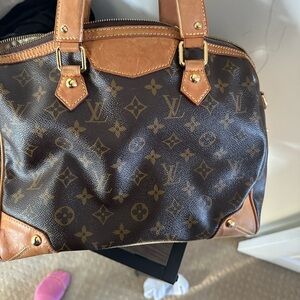 Louis Vuitton Brown and Tan Monogram Bag